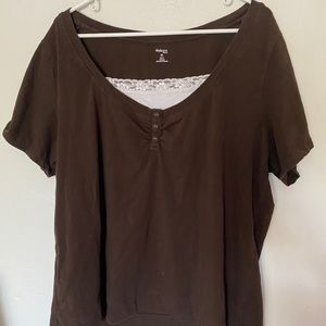 brown lace top